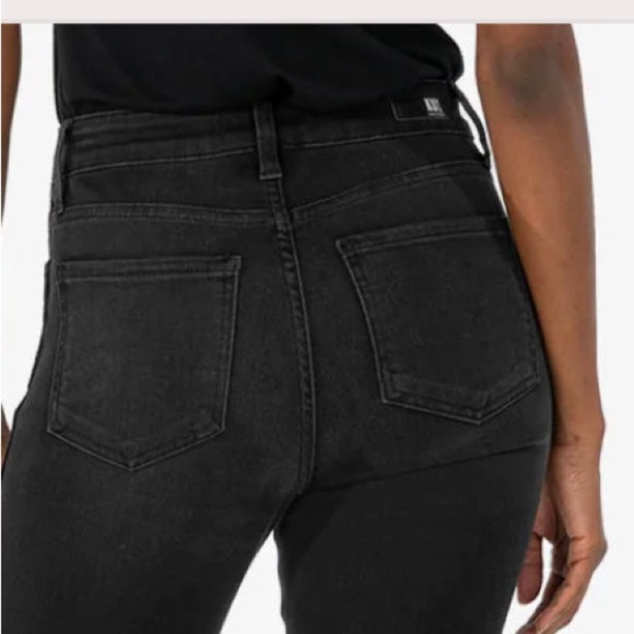NWT Kut From The Kloth High Rise Fab Ab Ankle Skinny Raw Hem (Washed Black) - Picture 5 of 16